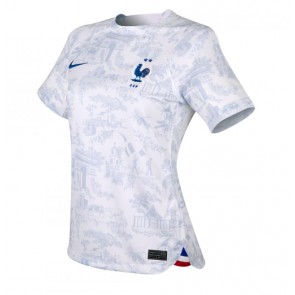 France Replica Away Stadium Shirt for Women World Cup 2022 Short Sleeve